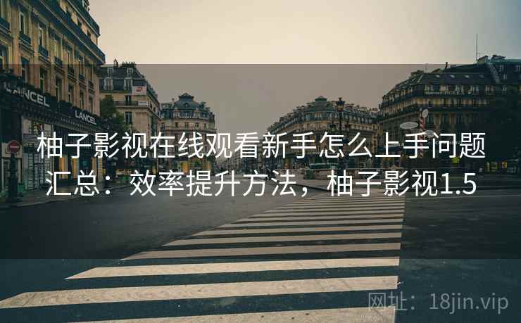 柚子影视在线观看新手怎么上手问题汇总：效率提升方法，柚子影视1.5