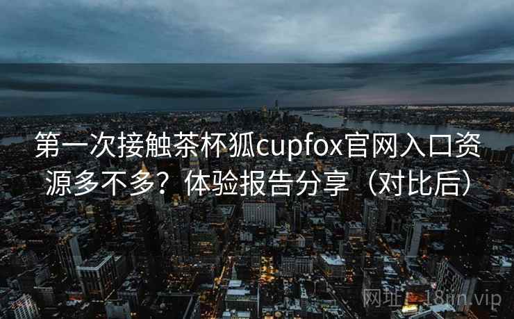 第一次接触茶杯狐cupfox官网入口资源多不多？体验报告分享（对比后）