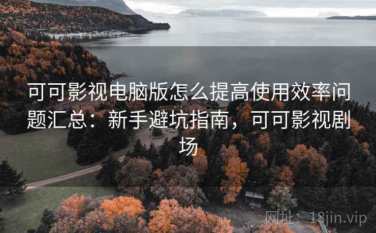 可可影视电脑版怎么提高使用效率问题汇总：新手避坑指南，可可影视剧场